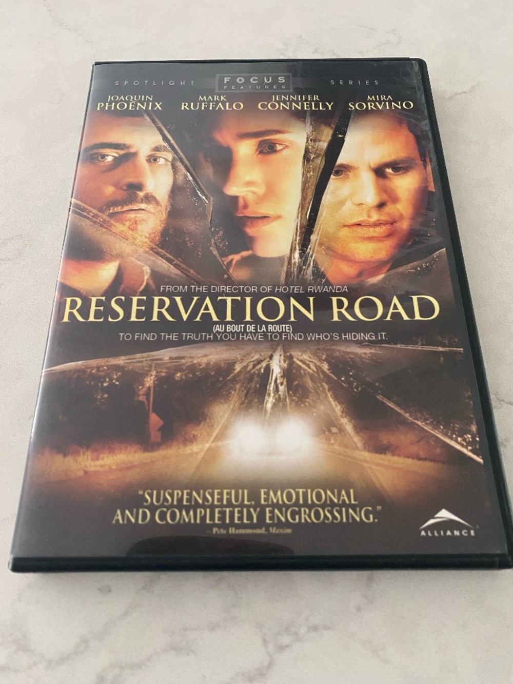 RESERVATION ROAD DVD MOVIE - JOAQUIN PHOENIX JENNIFER CONNELLY MARK RUFFALO